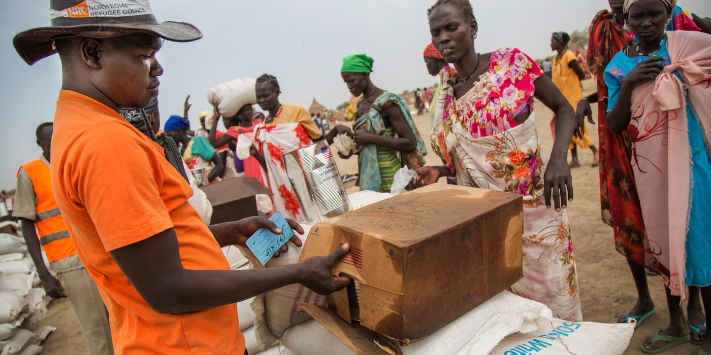 The Norwegian Refugee Council (NRC) distributed food (maize, lentils, oil and corn soya blend) to more than 7,100 people in Ngop. While Leer and Mayendit, both also in Unity state, have been recently declared in famine, Ngop is also in high risk. The food distribution is part of a Rapid Response Mission coordinated and funded by the World Food Programme (WFP) to mitigate this risk.
