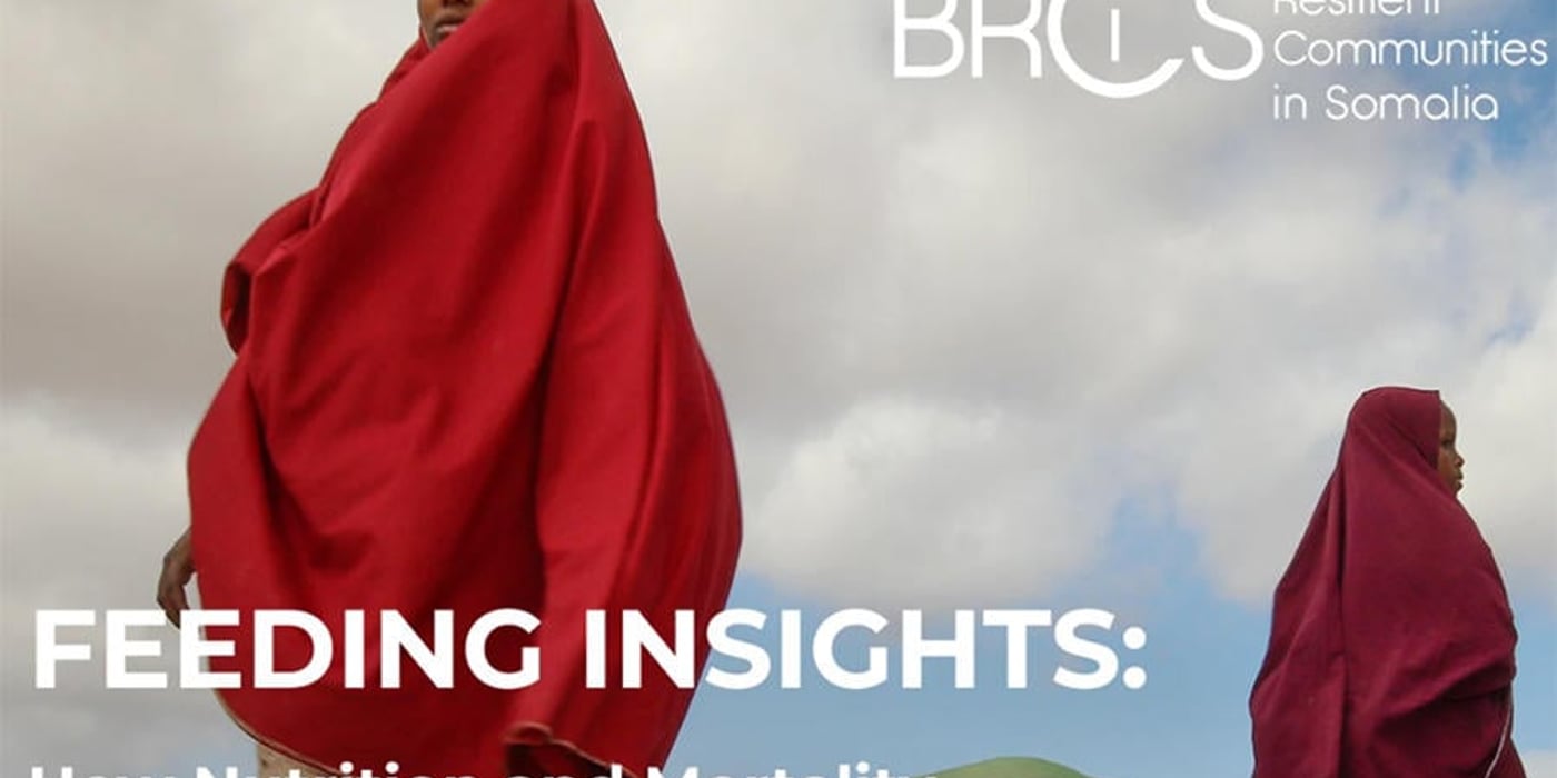 Front page of the report "Feeding insights: How nutrition and mortality Surveillance can track the effects of drought and inform a dynamic response"