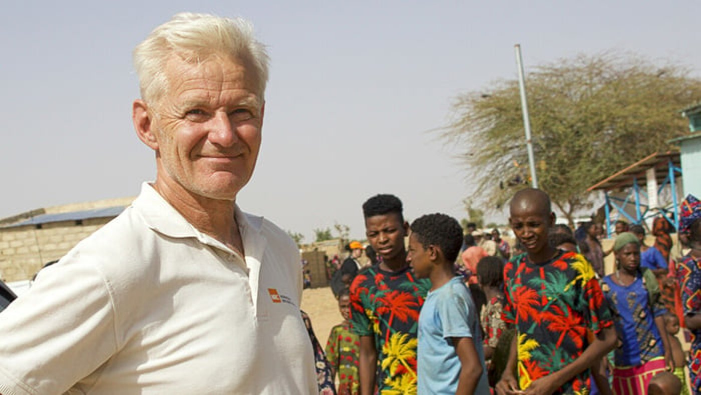 Jan Egeland in Burkina Faso.