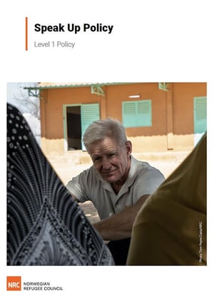 Front page of NRC's Speak Up Policy