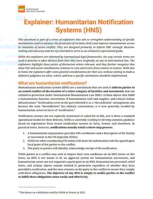 Protection of Civilians and Access