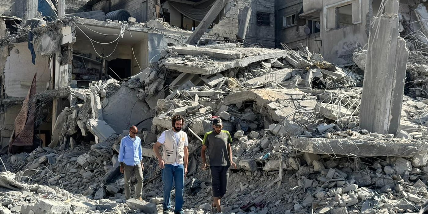 – Förstörelsen i de norra och östra delarna av Gaza stad är enorm, rapporterar Maher Alabed, senior samordnare för NRC:s skyddsinsatser. Foto: Maher Alabed/NRC