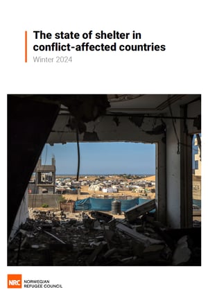 Front page of "The state of shelter in conflict-affected countries".