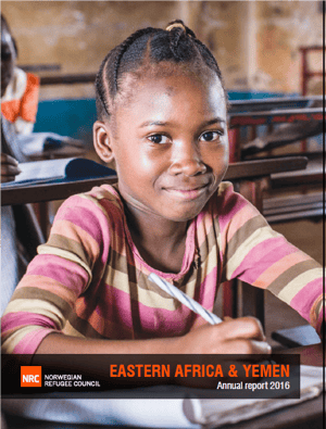 Front page of the report "Eastern Africa and Yemen Annual report 2016".